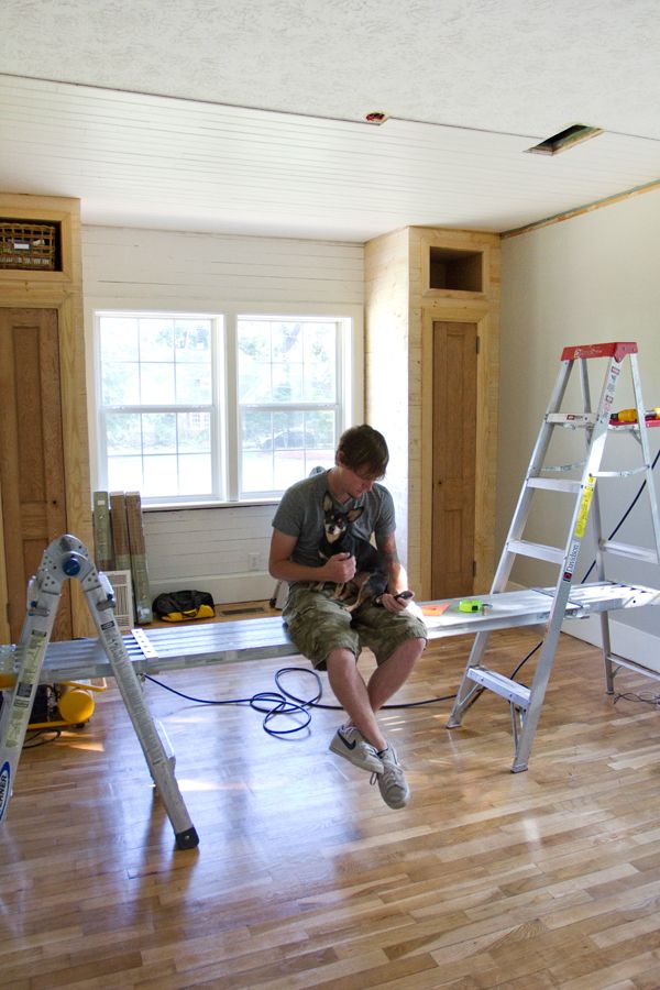 Popcorn Ceiling To Plank Ceiling The Lettered Cottage
